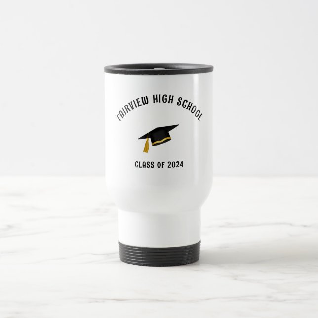 Mug De Voyage Graduation simple voyage texte (Centre)