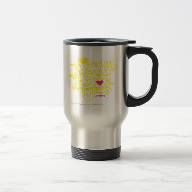 Mug De Voyage Graffiti magenta/jaune (Droit)