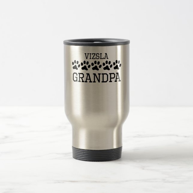 Mug De Voyage Grand-papa de Vizsla (Centre)