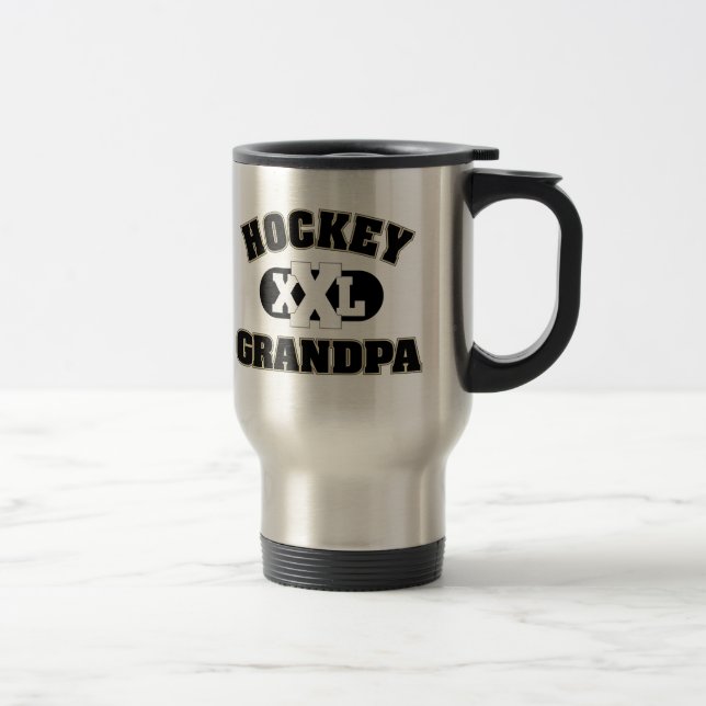 Mug De Voyage Grand-papa d'hockey (Droit)
