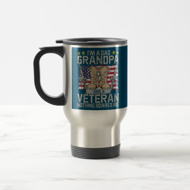 Mug De Voyage Grand-père pour les hommes Fête des pères Je suis  (Gauche)