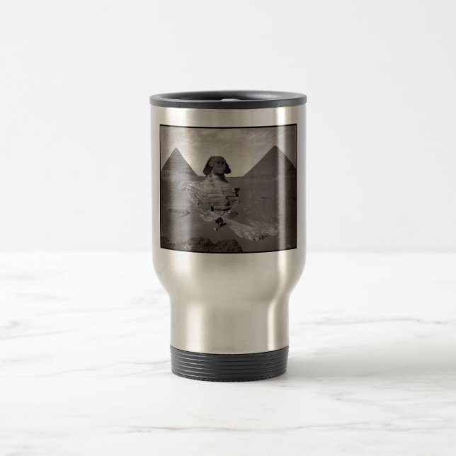 Mug De Voyage Grand Sphinx & Nécropole des pyramides de Gizeh Ég (Centre)