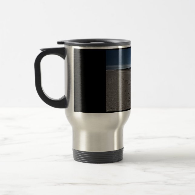 Mug De Voyage Grande plage de la mer du Nord (Gauche)