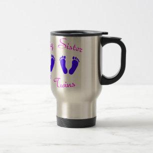 Mug De Voyage Grande soeur des garçons jumeaux