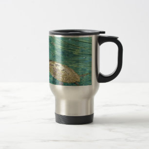 Mug De Voyage grande tortue fluviale nager