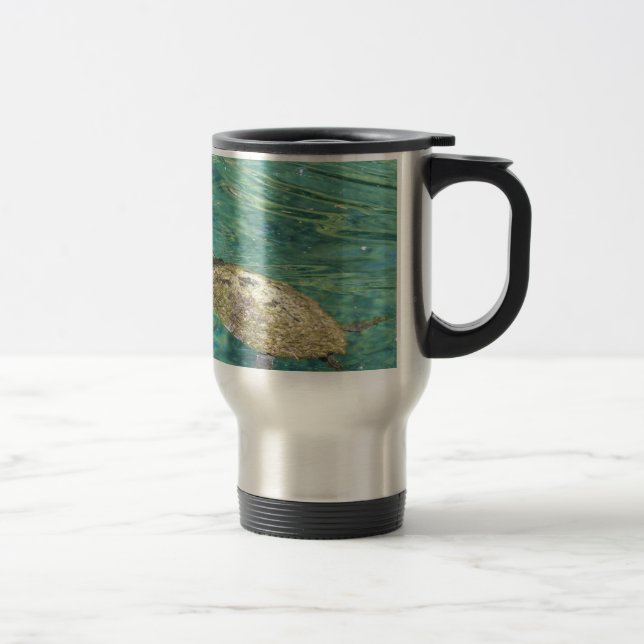 Mug De Voyage grande tortue fluviale nager (Droit)