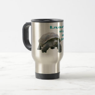 Mug De Voyage Grande Tortue Réaliste Aqua Voyagez votre propre r