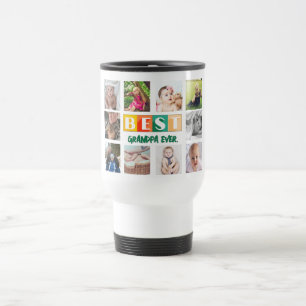 Mug De Voyage Grandpa Cadeaux Personnalisé Petits-Enfants Photo