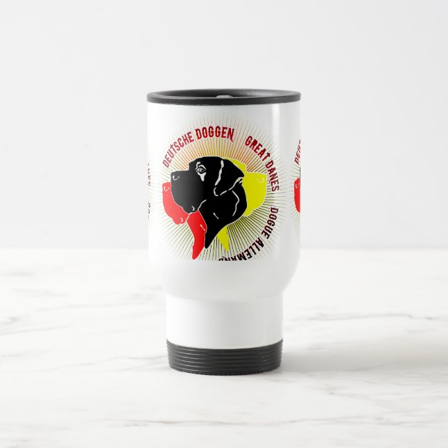 Mug De Voyage Grands Danais Noir Rouge Or (Centre)