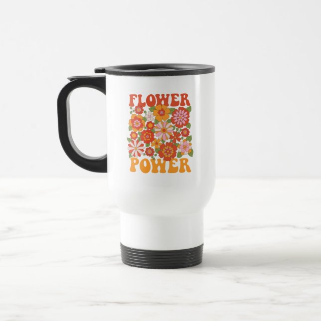 Mug De Voyage Graphique d'alimentation super (Gauche)