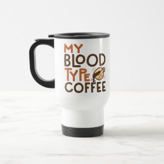 Mug De Voyage Graphique du groupe sanguin Café pour le cadeau d'