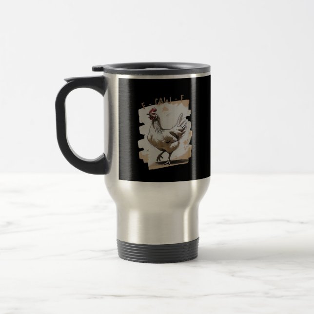 Mug De Voyage Graphique vintage F-Caw-F (Gauche)