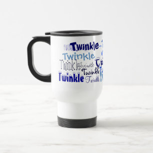 Mug De Voyage Graphiques bleus Twinkle Holiday