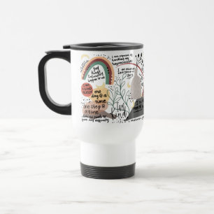 Mug De Voyage Graphiques d'affirmations d'amour de soi positives