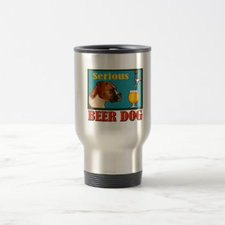 Mug De Voyage Grave bière rétro Boxe chien d'artisanat de bière