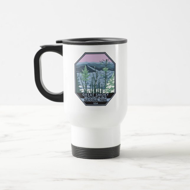 Mug De Voyage Great Smoky Mountains National Park Retro (Gauche)