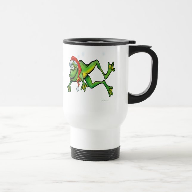 Mug De Voyage Grenouille de Noël (Droite)