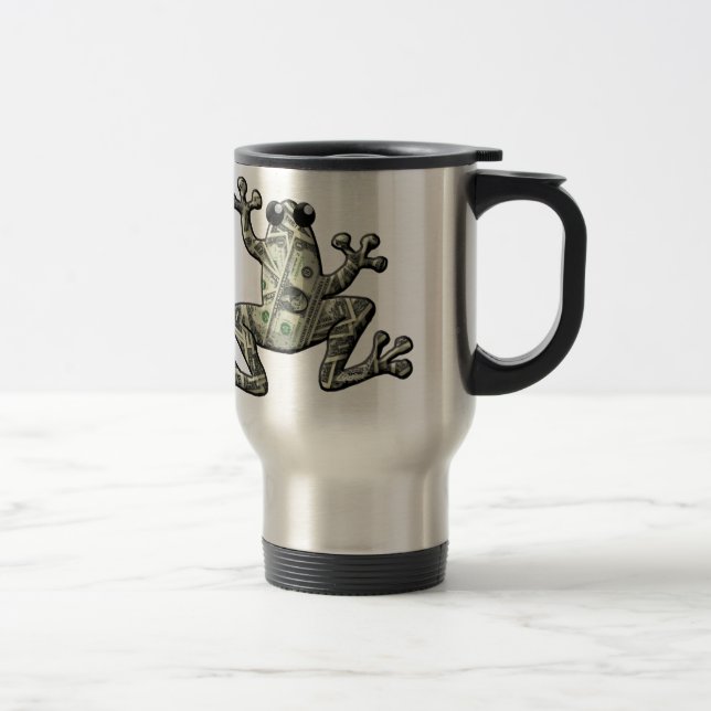 Mug De Voyage Grenouilles de billets verts (Droit)