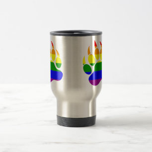 Mug De Voyage Griffe arc-en-ciel de magnifique ours gay