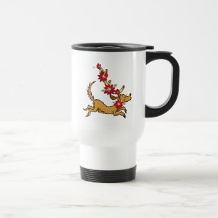Mug De Voyage Grille Max Christmas Pointsettia