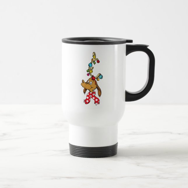 Mug De Voyage Grinch classique | Max - Joyeuses fêtes (Droite)