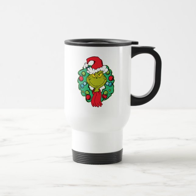 Mug De Voyage Grinch | Couronne de Noël (Droite)