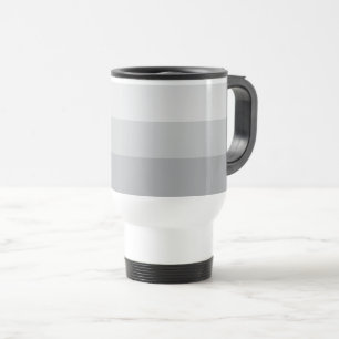 Mug De Voyage Gris argenté rayé