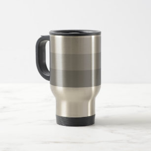 Mug De Voyage Gris argenté rayé
