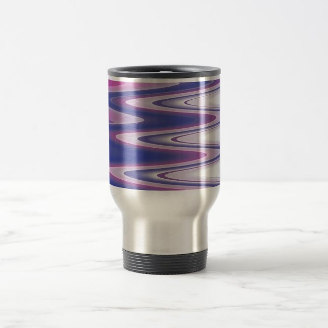 Mug De Voyage gris bleu Fuchsia (Centre)