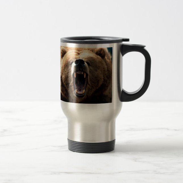 Mug De Voyage Grondement d'ours, fierté d'ours, OURS (Droit)