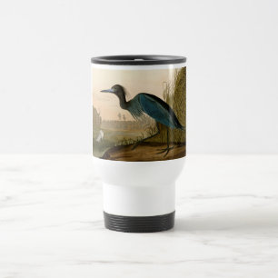 Mug De Voyage Grue Bleue Heron Audubon Peinture