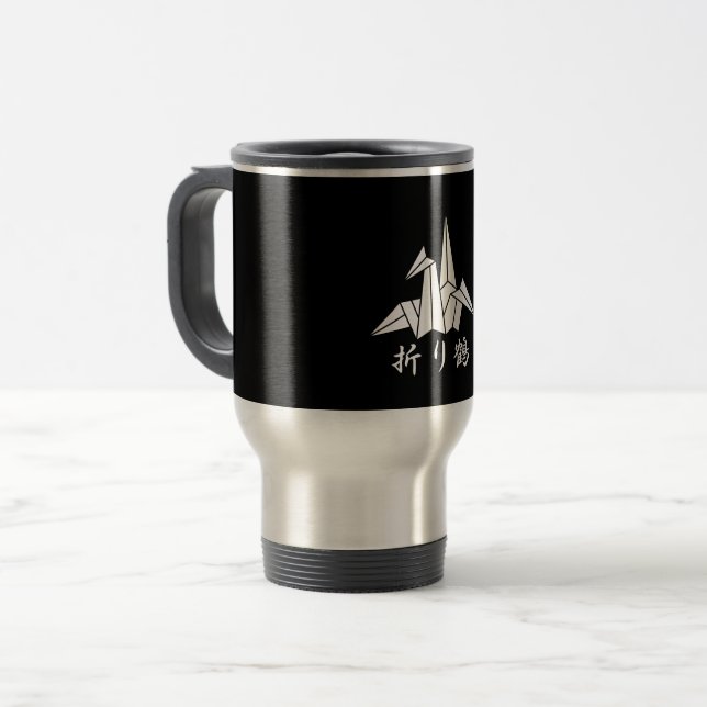 Mug De Voyage grue en papier (Devant gauche)