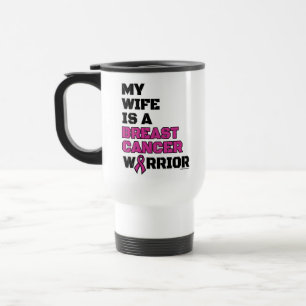 Mug De Voyage Guerrier/Bloque/Femme...Cancer du sein