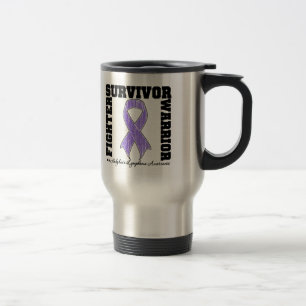 Mug De Voyage Guerrier de combattant de survivant de lymphome de