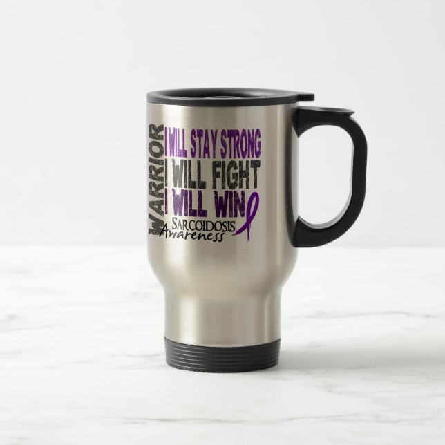 Mug De Voyage Guerrier de sarcoïdose (Droit)