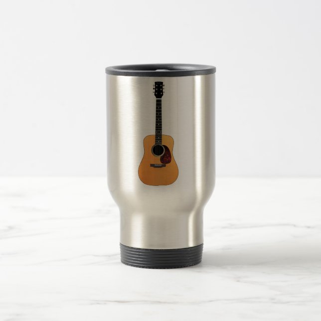 Mug De Voyage Guitare acoustique verticale (Centre)