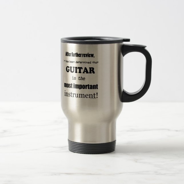 Mug De Voyage Guitare instrument le plus important (Droit)