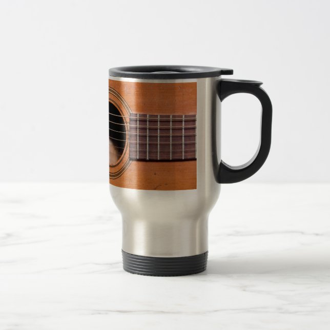 Mug De Voyage Guitare rustique (Droit)