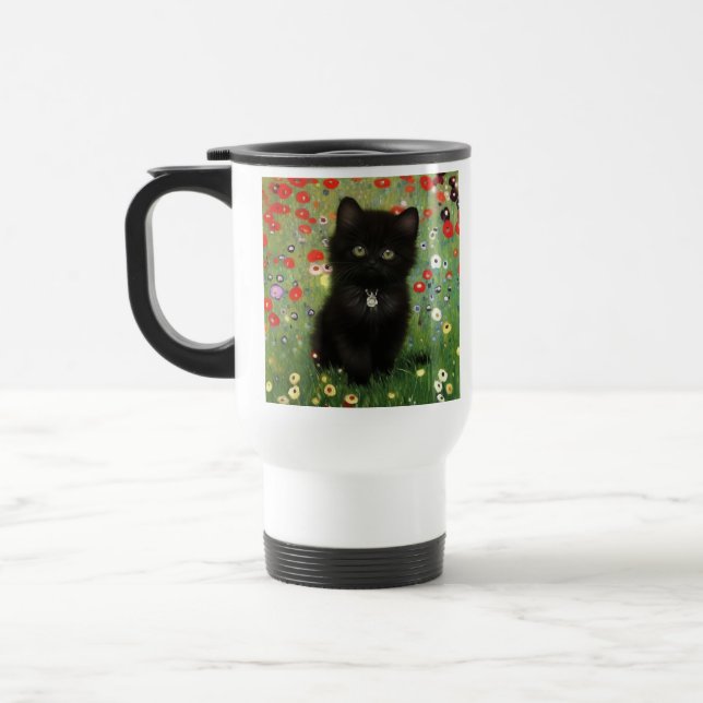 Mug De Voyage Gustav Klimt Kitten (Gauche)