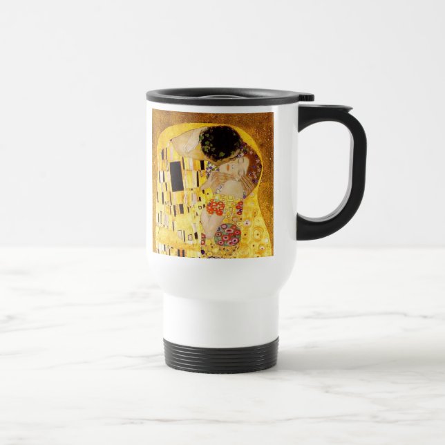 Mug De Voyage Gustav Klimt La Peinture Classique Du Kiss (Droite)