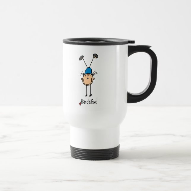 Mug De Voyage Gymnaste faisant des appuis renversés (Droite)