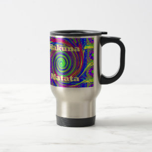 Mug De Voyage Hakuna Matata - Conception de tourbillons aux coul