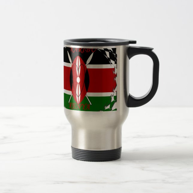 Mug De Voyage Hakuna matata Karaibu Kenya (Droit)