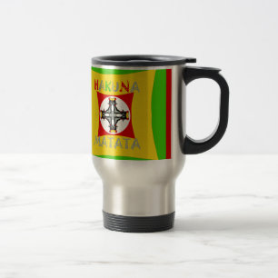 Mug De Voyage Hakuna Matata Rasta Color Red Golden Green