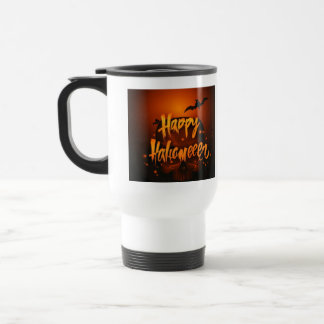 Mug De Voyage Halloween chauve-éffrayante conception de voeux