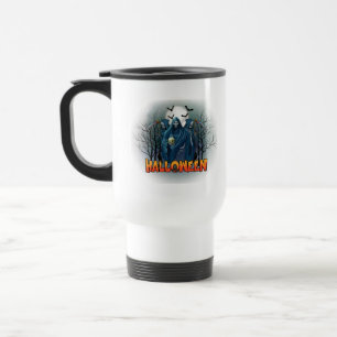 Mug De Voyage Halloween de nuit squelette effrayant, Mon humeur