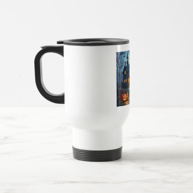 Mug de voyage Halloween effrayant (Gauche)
