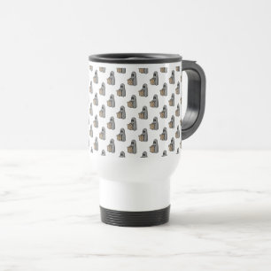 Mug De Voyage Halloween, Jolie Gris Fantôme, Trick Ou Treat, Boo