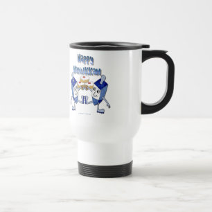 Mug De Voyage Hanoukka Dancing Dreidels et Jelly Doughnut