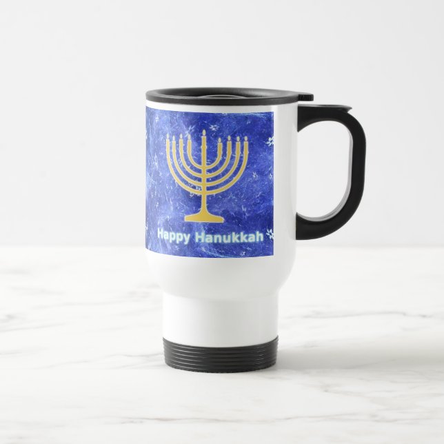 Mug De Voyage Hanoukka Snowstorm Menorah (Droite)